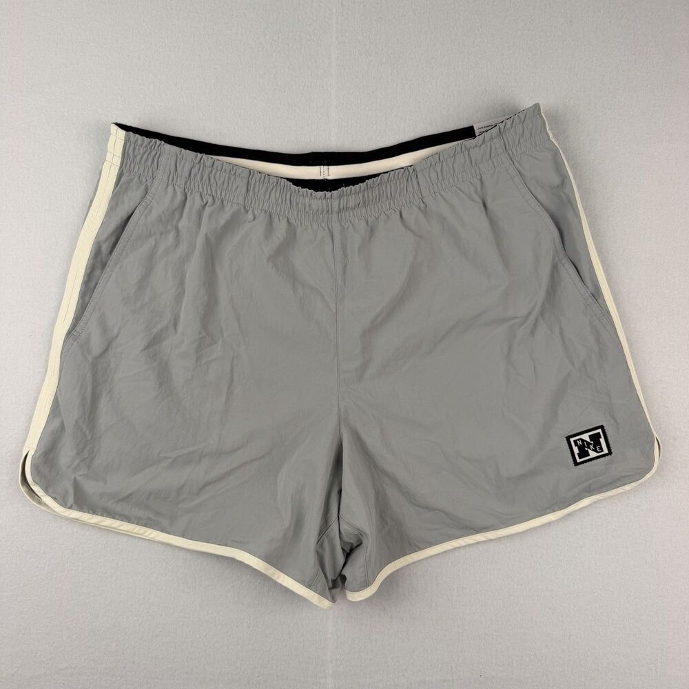 NWT Nike Gym Heritage XL Dri-Fit 5" Retro Classic Shorts Gray HJ4087-77